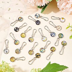 2Sets 2 Style 304 Stainless Steel Pendants Keychain&nbsp;KEYC-BC0001-05