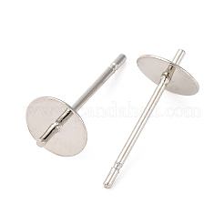 Brass Stud Earring Findings&nbsp;KK-D378-06P