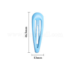 Spray Painted Iron Snap Hair Clips&nbsp;OHAR-CJ0001-01