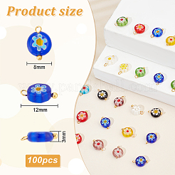 100Pcs Lampwork Pendants&nbsp;PALLOY-OC0003-01
