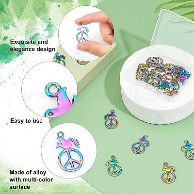 福袋  ランダム スタイル メタル チャーム コネクター キット  オープンバックベゼル  ランダムな色&nbsp;DIY-LUCKYBAY-78-1