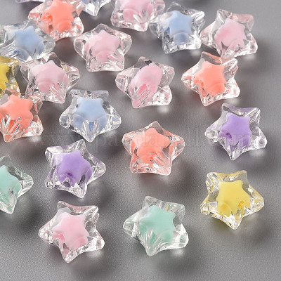 Transparent Acrylic Beads&nbsp;TACR-S152-02A-1