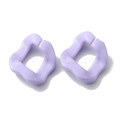アクリルリンクリング  クイックリンクコネクタ  ねじれた菱形  カーブチェーン製作用  アザミ  25.5x21x6mm&nbsp;MACR-CJC0004-15D-1