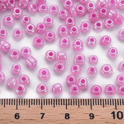 ガラスシードビーズ  セイロン  ラウンド  スミレ  6/0  4mm  穴：1.5mm  約4500個/ポンド&nbsp;SEED-A011-4mm-151-1