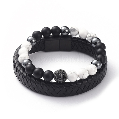 Unisex Stackable Bracelets Sets&nbsp;BJEW-JB04896-1