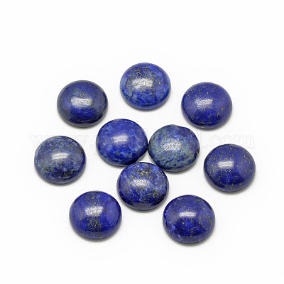 天然石ラピスラズリカボション  染め  半円/ドーム  8x4mm&nbsp;G-R416-8mm-33-1