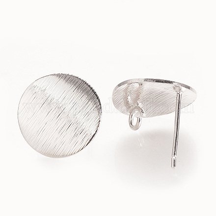 Brass Ear Stud Findings LS-X-KK-S336-15P-1