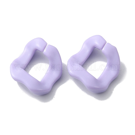 アクリルリンクリング  クイックリンクコネクタ  ねじれた菱形  カーブチェーン製作用  アザミ  25.5x21x6mm&nbsp;MACR-CJC0004-15D-1