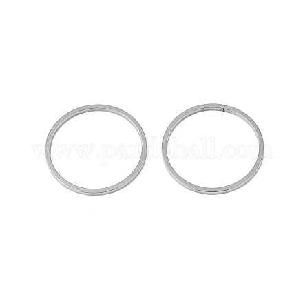変色しない304ステンレススチール製リンクリング ステンレス鋼色 20x1mm 内径:18mm STAS-T047-15K-1