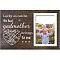 MDF Photo Frame, Rectangle, Dark Gray, Heart Pattern, 200x300mm
