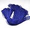 Polyester & Spandex Cord Ropes, 1 Inner Core, with Patterns, for Shoe Lace Cord Making, Blue, 2mm, about 109.36 yards(100m)/bundle