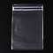 Transparent Plastic Resealable Bags, Self Seal Bags, Rectangle, Clear, 12x8x0.15cm