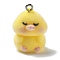 Resin Pendants, With Platinum Iron Loop, Duck Charms, Duck, 24.5x17.5x16mm, Hole: 2mm