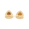 Brass Beads, Triangle, Rack Plating, Long-Lasting Plated, Lead Free & Cadmium Free, Real 18K Gold Plated, 3x3x1.5mm, Hole: 1.2mm