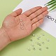 変色防止ロジウムメッキスターリングシルバーのイヤリングナット925個  プラチナ  5x4mm  穴：0.6mm&nbsp;STER-E062-01P-5