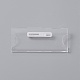 Transparent Acrylic Rectangle ID Card Sleeves Brooch Finding&nbsp;FIND-WH0108-54-3