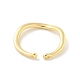 Brass Open Cuff Ring Components&nbsp;KK-G518-06G-02-2