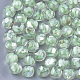 クリアアクリルカボション  シェルと  ラウンド  アクアマリン  12x11mm  ボトム：7mm&nbsp;MACR-S361-12A-06-1