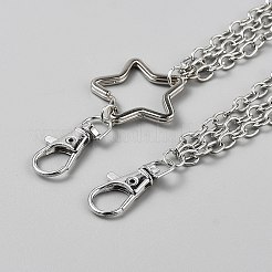 Iron Star Multi Layered Chain Belts for Pants&nbsp;AJEW-WH20070-007