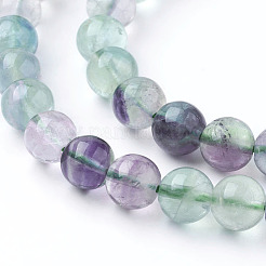 Natural Fluorite Beads Strands&nbsp;X-G-E112-8mm-19