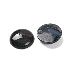 天然石モスアゲート瑪瑙カボション  フラットラウンド  27~28x6~8mm&nbsp;G-B085-02A-02