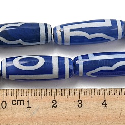 Blue Tibetan Style dZi Beads Strands&nbsp;TDZI-NH0001-B13-01