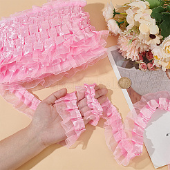 20M Double Satin Lace Edge Trim Organza Lace Ribbon&nbsp;OCOR-UN0001-02C