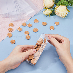 長方形の透明なプラスチックのPVCボックスギフト包装  防水折りたたみボックス  おもちゃやカビ用  透明  箱：4x4x12センチメートル  40pc&nbsp;CON-DC0001-12D