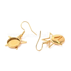 201 Stainless Steel Earring Hooks&nbsp;STAS-C030-18G