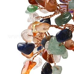 Christmas Natural Gemstone Chips Tree Decorations&nbsp;DJEW-K028-01A