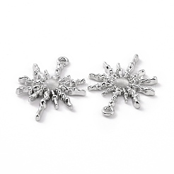 ラックメッキ合金キャットアイペンダント  太陽のチャーム  プラチナ  透明  28.5x20.5x2.5mm  穴：1.6mm&nbsp;PALLOY-D007-08P-C