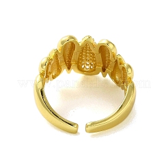 Brass with Cubic Zirconia Rings&nbsp;RJEW-B057-01G-02