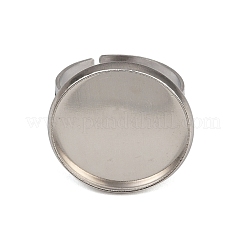 304 Stainless Steel Cuff Ring Components&nbsp;LS-STAS-D372-06P-07