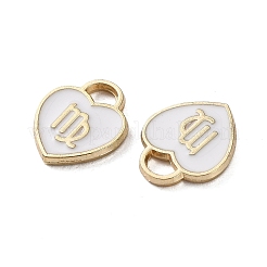 (Defective Closeout Sale: Enamel Yellowing) Golden Alloy Enamel Charms&nbsp;ENAM-XCP0001-47A