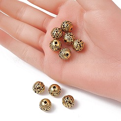 Tibetan Style Hollow Alloy Beads&nbsp;TIBEB-YW0001-12G