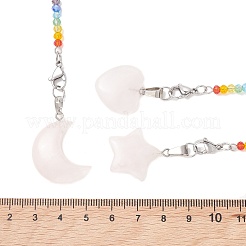 5Pcs Natural Rose Quartz Dowsing Pendulums&nbsp;PALLOY-JF05239