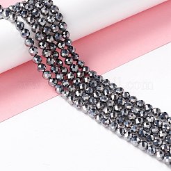 テラヘルツストーンビーズ連売り  多面カット  ラウンド  6mm  穴：1mm  約66個/連  14.96インチ（38cm）&nbsp;G-A021-10