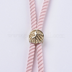 Nylon Twisted Cord Bracelet Making&nbsp;MAK-F018-13G-RS