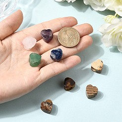 Natural Mixed Gemstone European Beads&nbsp;G-F580-CM