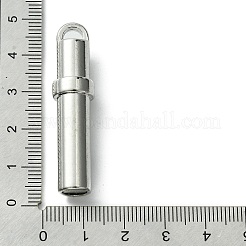 合金ペンダント  コラム  ステンレス鋼色  44.5x10.5mm  穴：4.5~3.2mm&nbsp;FIND-R146-13