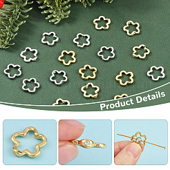20Pcs 4 Colors Alloy Bead Frame&nbsp;FIND-SC0017-71