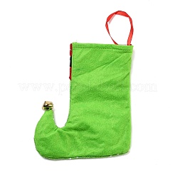 Christmas Stocking Felt Cloth & Iron Pendant Decoration&nbsp;LS-DJEW-K027-01A-02
