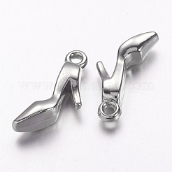 CCBプラスチックペンダント  高ヒールの靴  ニッケルカーラ  長さ23.5mm  5 mm幅  厚さ4mm  穴：2mm&nbsp;PCCBH-83Y