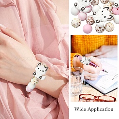 45Pcs 5 Styles Silicone Beads&nbsp;SIL-YW0002-69