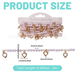 Handmade Resin Beaded Chains&nbsp;AJEW-WH0460-013G