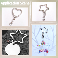 30Pcs 2 Styles Zinc Alloy Split Rings&nbsp;FIND-SP0004-19