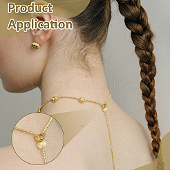 Brass Crimp Beads Covers&nbsp;KK-BC0014-72A-G02