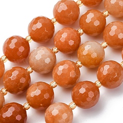 Natural Red Aventurine Beads Strands&nbsp;G-C249-A26-16MM