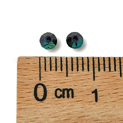 プレシオサ®クリスタルビーズ  チェコクリスタル  双円錐形(451 69 302 ロンデル)  23980 200 ジェット アブ  3mm  穴：0.8mm&nbsp;Y-PRC-BA3-23980-200