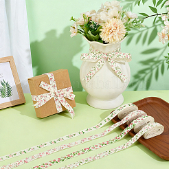 4Bags 4 Colors Printed Artificial Silk Ribbons&nbsp;OCOR-MA0001-82A
